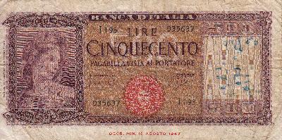 Beschrijving voorzijde: ITALIA